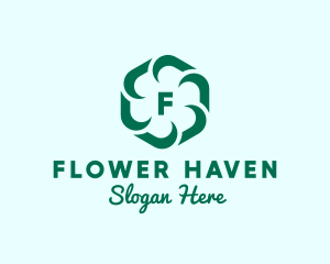 Hexagon Flower Beauty Spa logo design