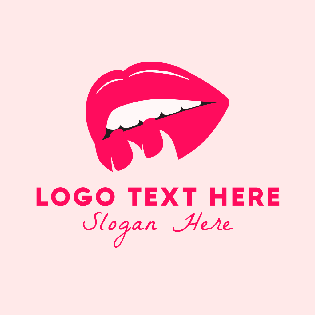 Sexy Lips Pretty Flirt Logo Brandcrowd Logo Maker