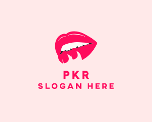 Sexy Lips Pretty Flirt logo design