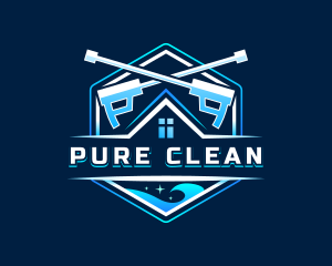 Pressure Wash Cleaning logo design