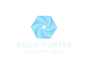 Whirlpool - Hexagon Water Whirlpool logo design