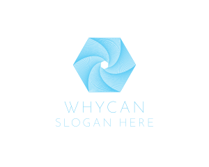 Spiral - Hexagon Water Whirlpool logo design