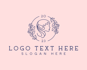 Wreath - Beauty Woman Wreath logo design