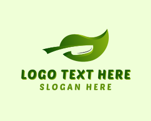 Vegetable - Slice Leaf Knife logo design