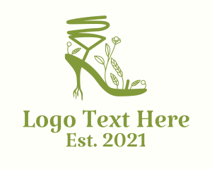High Heels - Eco Friendly Heels logo design
