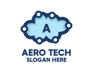 Cloud Tech Circuit logo design