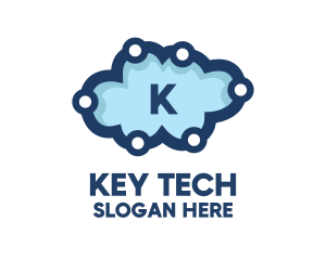 Cloud Tech Circuit logo design