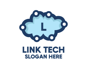 Cloud Tech Circuit logo design