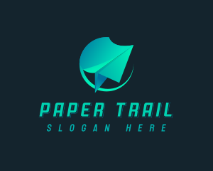 Paper Plane Forwarding logo design