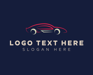 Car - Minimalist Fast Car logo design