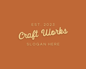 Crafting - Cursive Craft Store logo design
