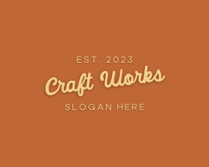 Cursive Craft Store logo design