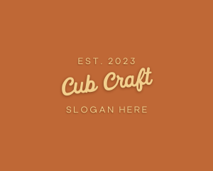 Cursive Craft Store logo design