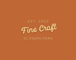 Cursive Craft Store logo design