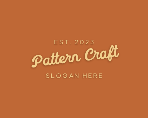 Cursive Craft Store logo design