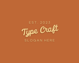 Cursive Craft Store logo design