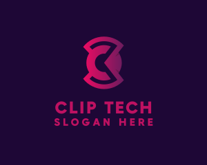 Technology Modern Letter C logo design