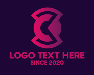 Letter C - Abstract Purple Letter C logo design