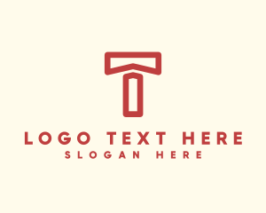 Letter T - Simple Letter T Business Firm logo design