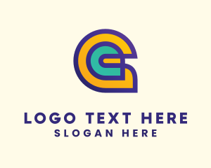 Cyber Security - Futuristic Yellow Letter G logo design