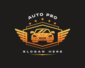 Car Auto Wings logo design