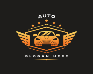 Car Auto Wings logo design