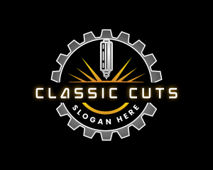 CNC Laser Machinery logo design