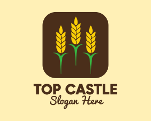 Farm - Corn Grain Mobile App logo design