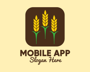 Corn Grain Mobile App logo design