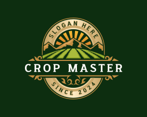 Harvest Agriculture Mountain logo design