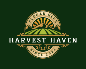 Harvest Agriculture Mountain logo design