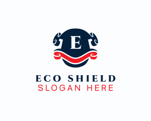 Royalty Shield Banner logo design