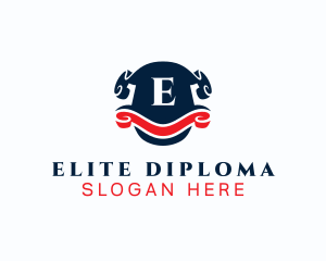 Diploma - Royalty Shield Banner logo design