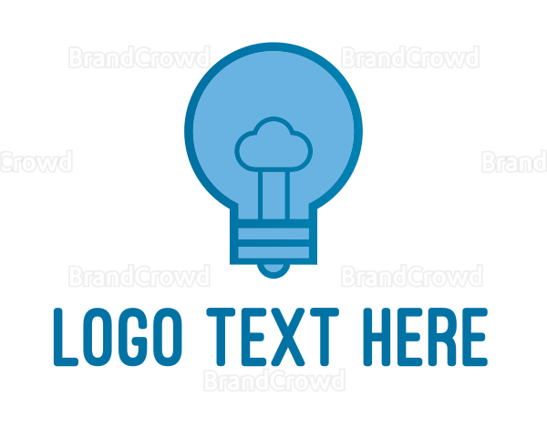 Cloud Light Bulb Logo