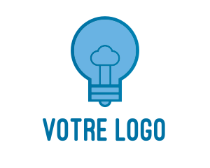 Cloud Light Bulb Logo