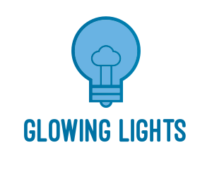 Cloud Light Bulb logo design