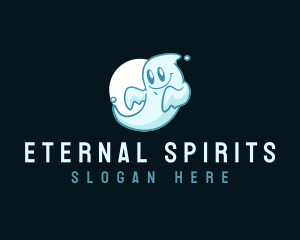  Cute Ghost Spirit logo design