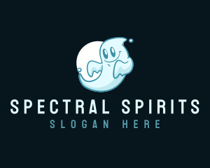  Cute Ghost Spirit logo design