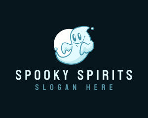  Cute Ghost Spirit logo design