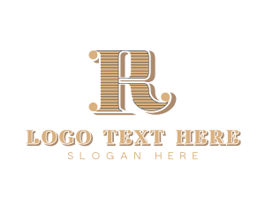 Letter R - Elegant Luxury Boutique Letter R logo design