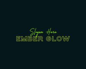 Neon Glow Business logo design