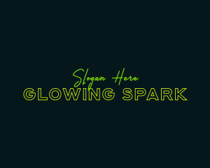 Neon Glow Business logo design