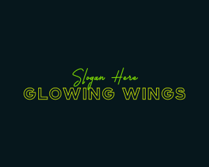 Neon Glow Business logo design