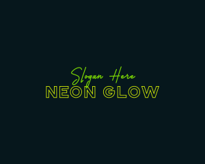 Neon Glow Business logo design