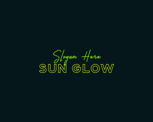 Neon Glow Business logo design