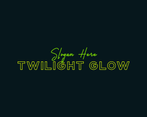 Neon Glow Business logo design