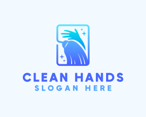 Cleaning Hand Broom logo design