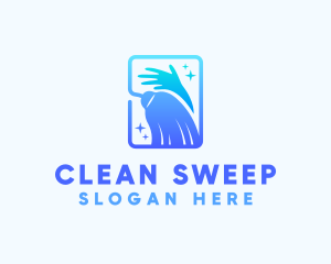 Cleaning Hand Broom logo design