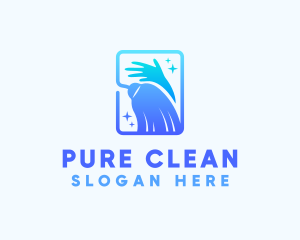 Cleaning Hand Broom logo design