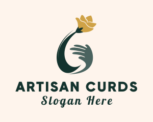 Hand Flower Spa logo design